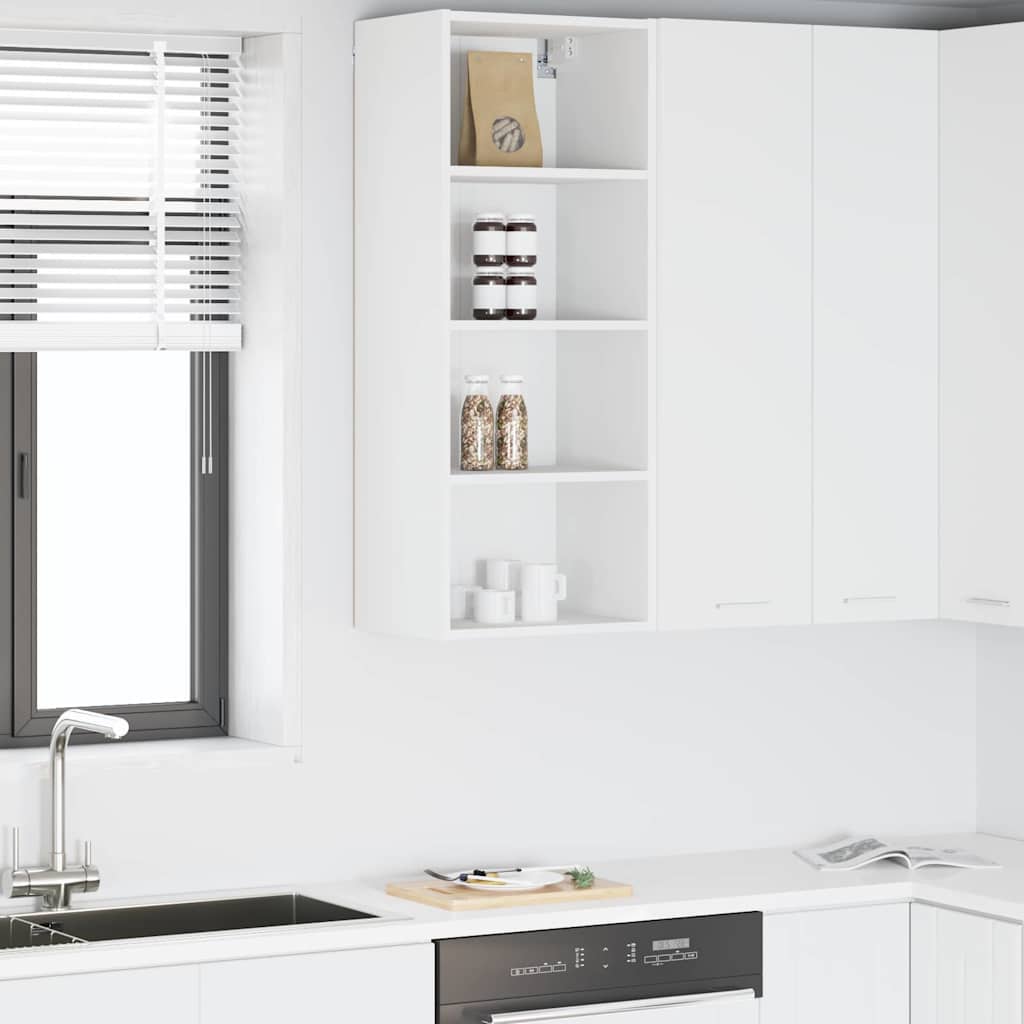 Hanging Cabinet Riga White 40 x 29.5 x 100 cm Engineered Wood